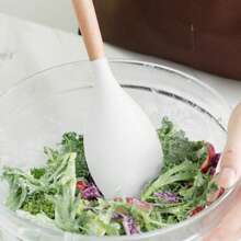 硅胶刮刀，不粘耐热厨房刮刀，带木柄硅胶头厨房铲刀，用于烘焙搅拌烧烤盛菜