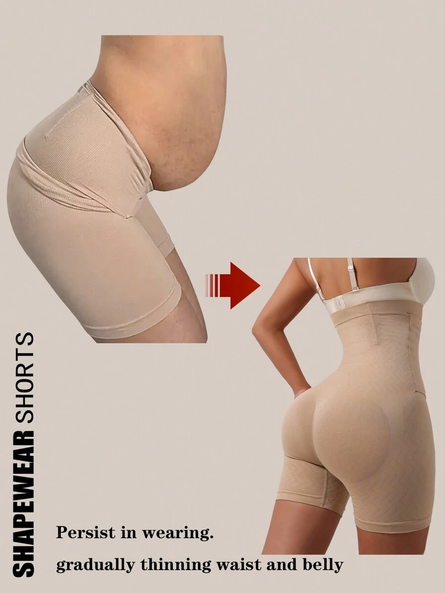 Shapewear Pants High Rise Back Closure Shorts Women Black Tummy Control Panties Butt Lift Shaping High Support Impact Shorts Shortie Waist Trainer Belt Shaping Corset Women