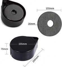 1PCS Escarchador de Vasos Rimmer de Vidrio de Plástico Copas y Tarros Rimmer de Sal de Margarita Escarchador de Micheladas con 3 Bandejas Giratorias Accesorios para Bar Cóctel Cocina Bartops Bartender (155 mm * 200 mm * 70 mm) - 155mm * 200mm * 70mm - Ver 11