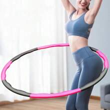 1Pcs 9/8/7 Tubes Yoga Detachable Pilates Hoop Waist Exercise Slimming Sports Hoops Body Building Massage Gym Loss Weight Hoop - Grey - View 2
