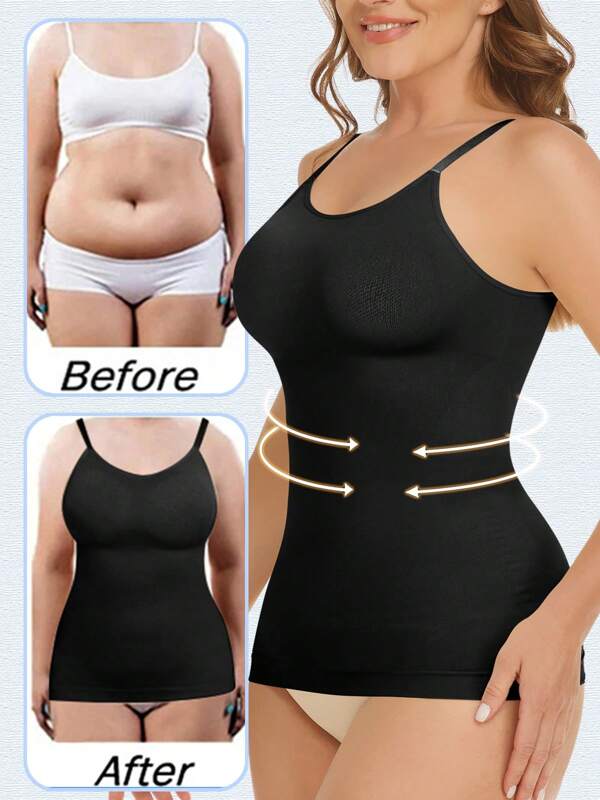 Shapewear Tummy Control Camisole Tank Top Compression Tanks For Women Scoop Neck Seamless Body Shaper Vest Underwear Underwearshirt