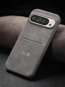 هذا علامة اسم فاخرة مصممة حسب الطلب على حامل بطاقات جلد اصطناعي قديم متوافق مع Pixel 9 Pro XL، 8 Pro، 8A، 8، و 9. يتميز بغطاء خلفي مقاوم للصدمات وملمس ناعم كالجلد. أنيق وملون وعتيق وجميل وبسيط وممتع وقابل للتخصيص والتخصيص الشخصي والفريد والحصري، وهو الهدية المثالية للرجال والنساء والأصدقاء والعائلة والأجداد والأحباء. مناسب للأعياد والمناسبات الأخرى - رمادي - مشاهدة 1