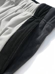 Pantalones anchos de estilo callejero estadounidense de moda vintage con parches para hombres, pantalones casuales de ajuste holgado con cordón para baile de jazz al aire libre, pantalones cargo para hombres - Multicolor - Ver 10