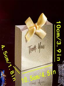 10 elegantes bolsas de regalo de oro y plata con lazos, perfectas para damas de honor, Navidad, cumpleaños, regalos de boda, diseño de papel resistente, adecuadas para ocasiones festivas, decoraciones de boda