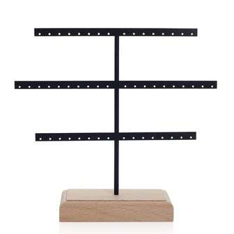 1pc Fashion 52 Holes Earrings Display Stand Metal Stud Earring Necklace Bracelet Holder Jewelry Storage Rack Counter Showcase Props Gifts Women Girls Back To School