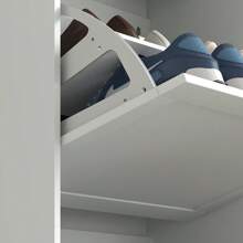 Narrow Shoe Storage Cabinet For Entryway With 3 Flip Drawers And Adjustable Shelves, Shoe Rack Organizer For 18 Pairs Of Shoes, White - Trắng - Xem 3