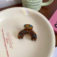 1pc Geometric Pattern Casual Elegant Acetate Half-Circle Hair Claw