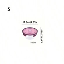 Set da 4 pezzi di contenitori per alimenti sigillati e freschi - alta capacità, in plastica, impilabili, organizer per cucina salvaspazio per frutta, verdura, carne, uova e ravioli, con misure separate da piccolo, medio, grande e extra-large per fornire più opzioni