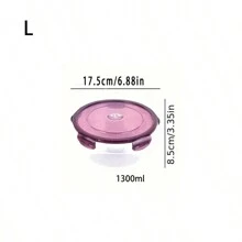 Set da 4 pezzi di contenitori per alimenti sigillati e freschi - alta capacità, in plastica, impilabili, organizer per cucina salvaspazio per frutta, verdura, carne, uova e ravioli, con misure separate da piccolo, medio, grande e extra-large per fornire più opzioni