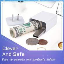 Hidden Safe Hidden Compartment Diversion Safe Secret Hidden Storage Keep Your Money Keys Jewelry- White