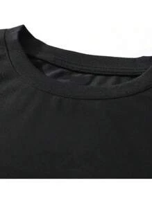 DISCO FLOWER BOY T-Shirt Basic Cotton Short Sleeve Premium Shirt - 軍綠色 - 查看 3
