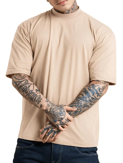 Camiseta Oversized Masculina Streetwear Camisa Larga
