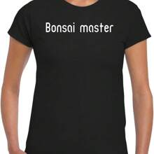 Harding Industries Bonsai Master - Women's Soft Graphic Junior Cut T-Shirt CP05 Black