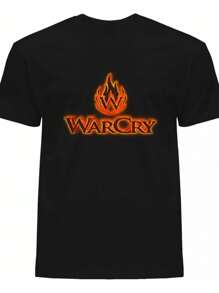 Camiseta de Warcry 6 Tejido Transpirable 220g algodón pesado - Negro - Ver 1