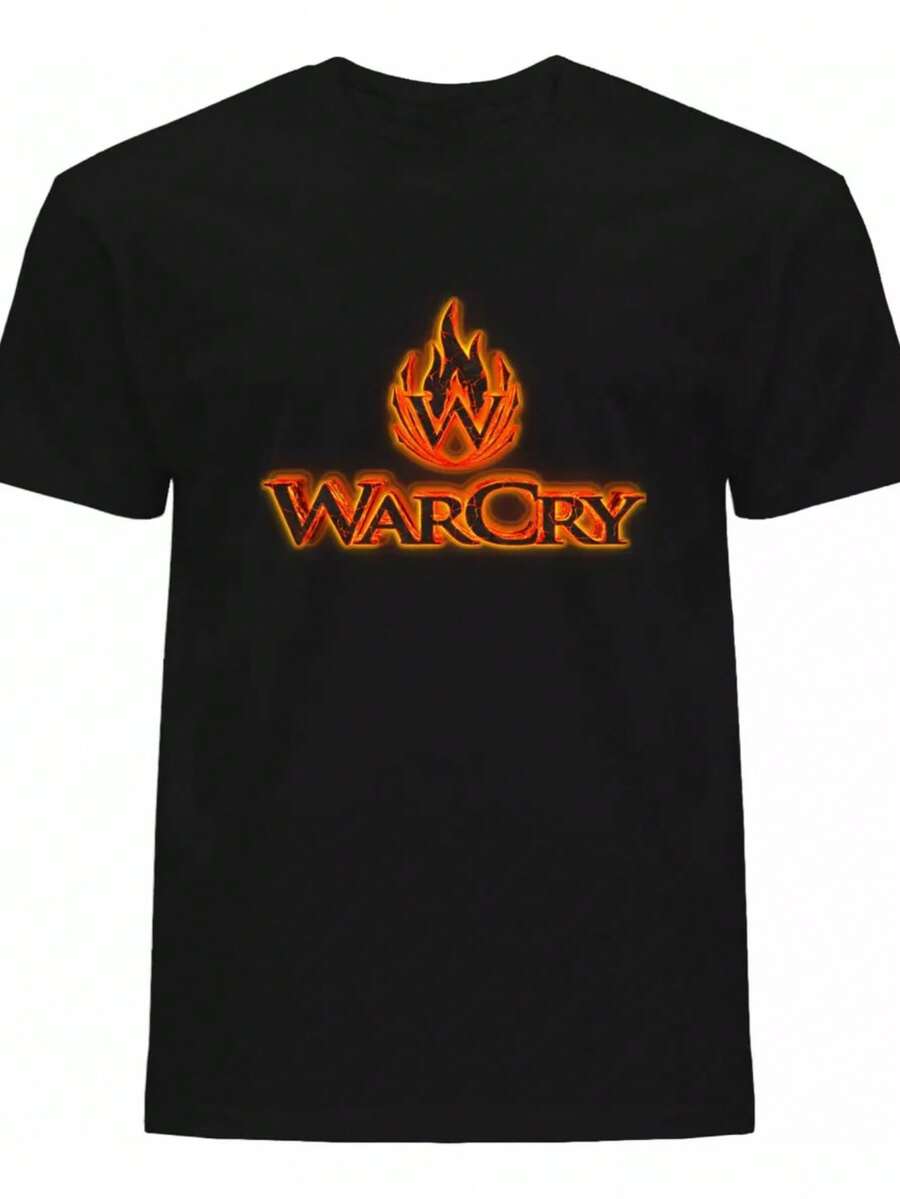 Camiseta de Warcry 6 Tejido Transpirable 220g algodón pesado - Negro - Ver 1