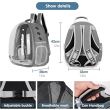 NetHong Astronaut Window Dog Cat Pet Travel Bag For Puppy Keep Carrier Breathable Transparent Backpack - Multicolor - View 7