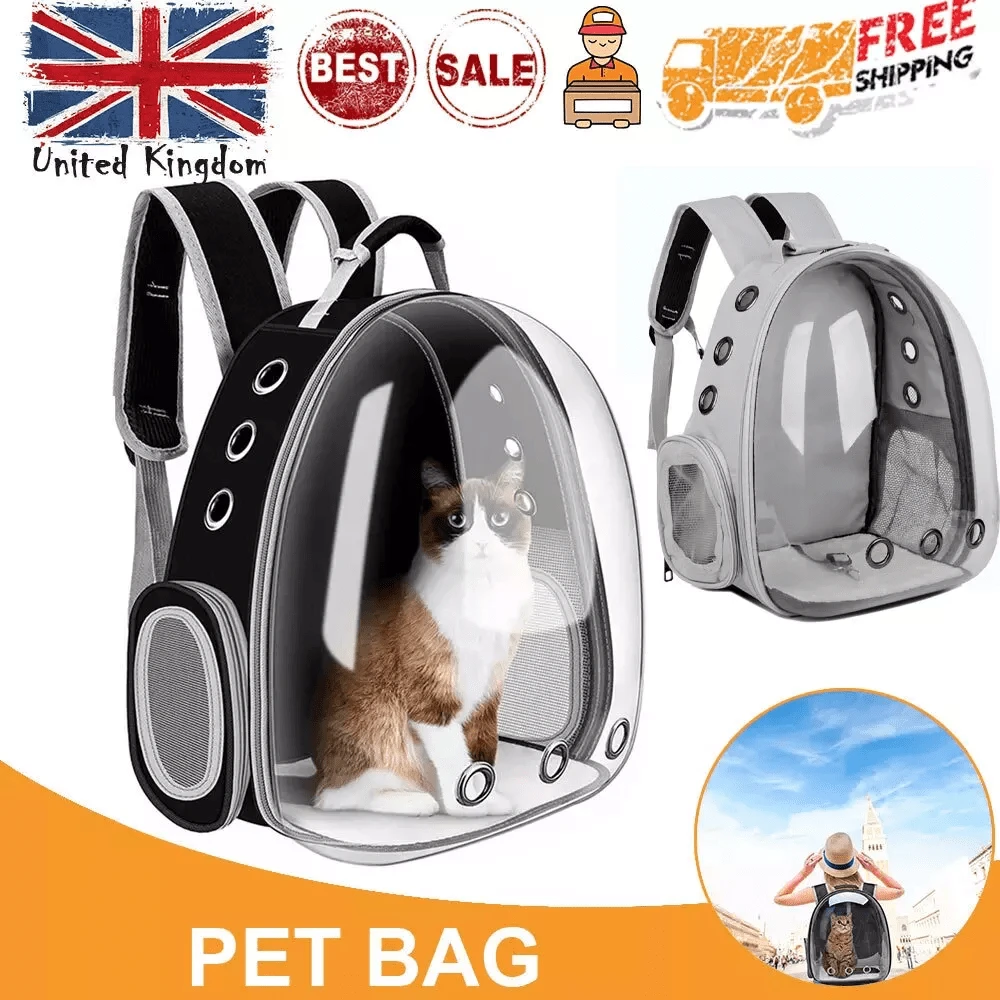 NetHong Astronaut Window Dog Cat Pet Travel Bag For Puppy Keep Carrier Breathable Transparent Backpack