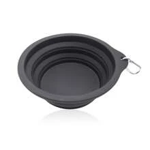 Bols pliables en silicone pour chien et chat, bol double pour animaux de compagnie pliable, gamelle d'eau et de nourriture pour chat adaptée pour la marche, la randonnée et le camping