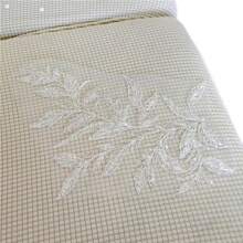 1pc Embroidery, Rhinestone, Sequin Leaf & Flower Applique, DIY Sewing Craft Supplies For Wedding Dress Decoration