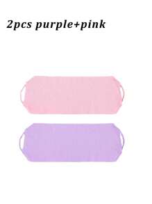 Long Exfoliating Back Scrubber Loofah With Handles, Back Exfoliato Washcloth Exfoliating Body Scrubber Back Scrubber, Stretchable Pull Strap For Women Men Body Deep Cleaning Massages For Shower Japanese Bath Wash Cloth Korean Exfoliating Luffah Towel Beauty Washcloth Sponge Loofah Body Scrub Home Bathroom Decor Fall Decor Back To School