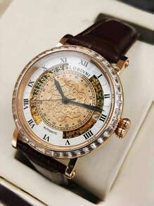 LOBINNI Reloj de lujo LOBINNI 18030 para hombre, de negocios, casual, resistente al agua y mecánico