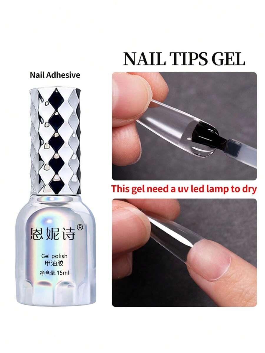 annies 15Ml Nail Tip Bonding Glue For Professional Salon, Professional Nail Glue For Nail Tips For Press On Nails Quick Dry Acrylic Nail Glue Strong And Durable, Extend Gel Nail, Removable - 無色 - 查看 1