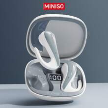 Miniso Écouteurs à conduction osseuse X8 AI Translation à commande tactile électrique, son Hi-Fi, longue autonomie de 40 heures, écouteurs sans fil pour téléphone Android