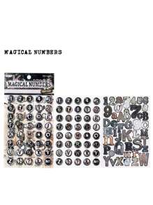 2 Peças/Pacote Adesivos Decorativos de Efeito de Metal Enferrujado e Envelhecido Vintage para Scrapbooking DIY, Álbum de Fotos, Artesanato, Materiais Escolares, Volta às Aulas