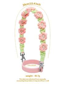 Lingdeer 水瓶手柄，带 Macrame 花朵水瓶吊带挂绳，带背带，适合大多数 8-40 盎司，兼容 杯配件水瓶带，适用于 8 盎司至 40 盎司水瓶，带手柄的水杯，兼容杯子配件（不配备水杯，仅配备水杯带），母亲节礼物，返校用品