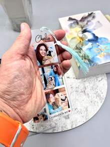 Personalized Photo Bookmarks, Create Your Own Custom Photo Bookmark, Customizable Photo Bookmarks, Custom Photo Bookmark Gift, School Supplies, Back To School, School Supplies, For Teacher Gifts, For University, For Colleague, For Dorm Rooms, For Teacher, For Boys And Girls, For Teenagers, Junior High School Students, Middle School Students, High School Senior High School Students, College Students, University Students, Freshman, Sophomore, Underclassmen - Multicolor - View 3