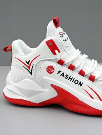 Men's Shock-Absorbing Basketball Shoes, Non-Slip Athletic Shoes For Youth Teenager