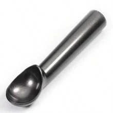 Cuchara de crema antiadherente y anticongelante, cuchara de crema de aluminio, cuchara para bolas de melón, herramientas para masa de galletas KC0080 - Negro - Ver 2