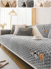 1pc Soft & Cozy Sofa Cover - Thick, Non-Slip, Protective Furniture Cover For Bedroom, Office, Living Room Home Decor - Easy To Clean, Pet Favorite, Soft Slipcover Gifts Birthday Graduation Couch Cover Sofa Covers Room Decor Living Room Decor - Multicolor - View 2