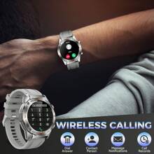 EIGIIS Bluetooth Call Smart Watch For Men(Answer/Make Calls), IP68 Waterproof 1.46" Big Screen Fitness Watch Tactical Smartwatch With Multiple Sports Modes Sleep Tracker Pedometer Calorie For IOS Android - 灰色 - 查看 4