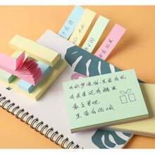 Paquete de 400 hojas de Notas adhesivas coloridas y lindas, suministros de oficina, notas adhesivas desprendibles para estudiantes y trabajadores de oficina, regreso a clases, útiles escolares - Multicolor - Ver 6