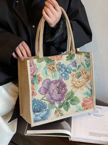 Women's Fashion Large Capacity Tote Handbag - Khaki - View 11