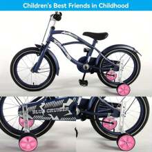 Bicycle Training Wheels Bike Stabilisers Universal Adjustable Bicycle Wheel Support For 12,14,16,18,20 Inch - Pink - View 3