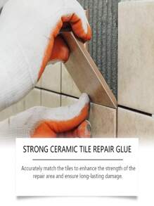 120g Ceramic Tile Repair Paste, Effective In Repairing Cracked, Chipped, Loose, And Sunken Tiles. Fast Drying, Long-Lasting, And Easy To Use For Restoring Tile Appearance At Home - one-size - View 6