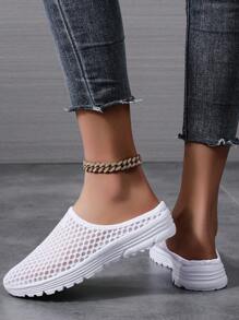 2024 秋冬新款夏季男女款轻便休闲时尚透气冲击波户外防滑一脚蹬女鞋运动鞋