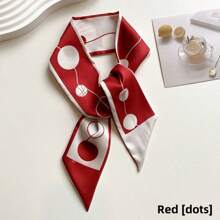 1 件韩式丝巾发夹，复古优雅蝴蝶结发饰，配长丝带夏季、假日