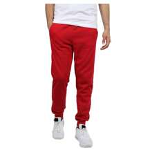 3-Pack Mens Modern Fit Fleece Jogger Sweatpants (S-3XL) - Navy - Olive - Red - View 8
