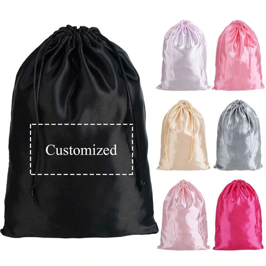 Custom Reusable Wig Bag, 1PC Drawstring Bag For Wig Carrying Bags Hair Drawstring Bags Packaging Storage Bags Soft Wig Pouches For Wigs Bundles Hair Extension Supplies Home And Salon,Durable,Colorful,Cute,Adorable,Funny,Kawaii,Y2K,Stylish,Unisex,Casual,Custom,Personalized,Unique,Customized,Ideal Gifts For Him,Ideal Gifts For Her,Her,Boyfriend,Girlfriend,Family,Friends,Children