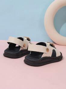 Baby Fashion Two-Way Sandals Baby Anti-Slip Beach Sandals Slippers - Beige - View 4