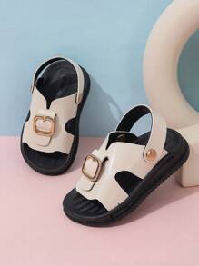 Baby Fashion Two-Way Sandals Baby Anti-Slip Beach Sandals Slippers - Beige - View 1