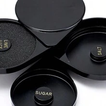 Escarchador Micheladas Vasos Y Copas 3 Discos Escarchador de Vasos Rimmer de Vidrio de Plástico Copas y Tarros Rimmer de Sal de Margarita Escarchador de Micheladas con 3 Bandejas Giratorias Accesorios para Bar Cóctel Cocina Bartops Bartender Copas y Tarros de Silicona Accesorios Tarros Rimmer de Sal Bartops Bartender cafés Accesorios para Bar - Negro - Ver 9