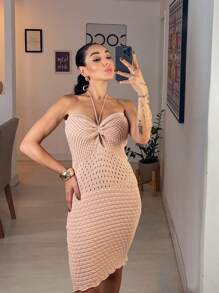 Strapless Dress - Cream - View 2