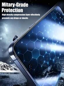 3 件装隐私屏幕保护膜，兼容 iPhone 11/12/13/14/15/16 Pro Max Plus X/XS/XR，采用钢化玻璃制成，具有 25° 隐私防窥保护，9H 硬度防刮，易于安装 - 黑色 - 查看 2