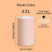 5M/Roll Invisible Push Up Breast Lift Boob Tape,Breathable Elastic Fabric Breast Lift Tape Self-Adhesive Push Up Nipple Cover,Women Boob Tape Bras Strapless Pad Sticker