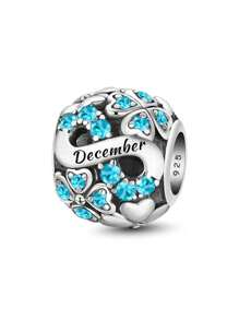 1 pieza de cuentas de trébol con piedras preciosas del zodiaco para hacer pulseras y brazaletes de mujer - Accesorio de joyería para hacer manualidades y combinar con atuendos diarios para chicas