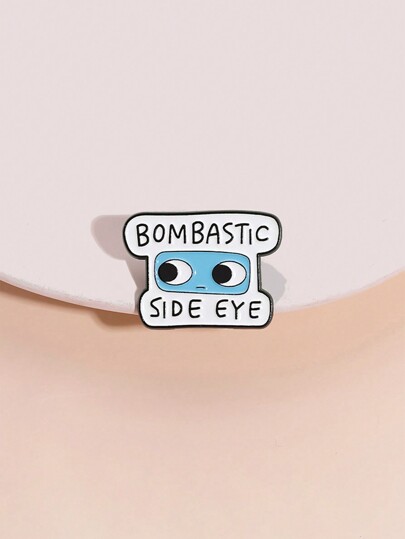 1pc Cartoon Metal Badge, Fashion Accessory For Shirt, Bag, Clothing, Suitable As Gift For Collecting Friends And Family